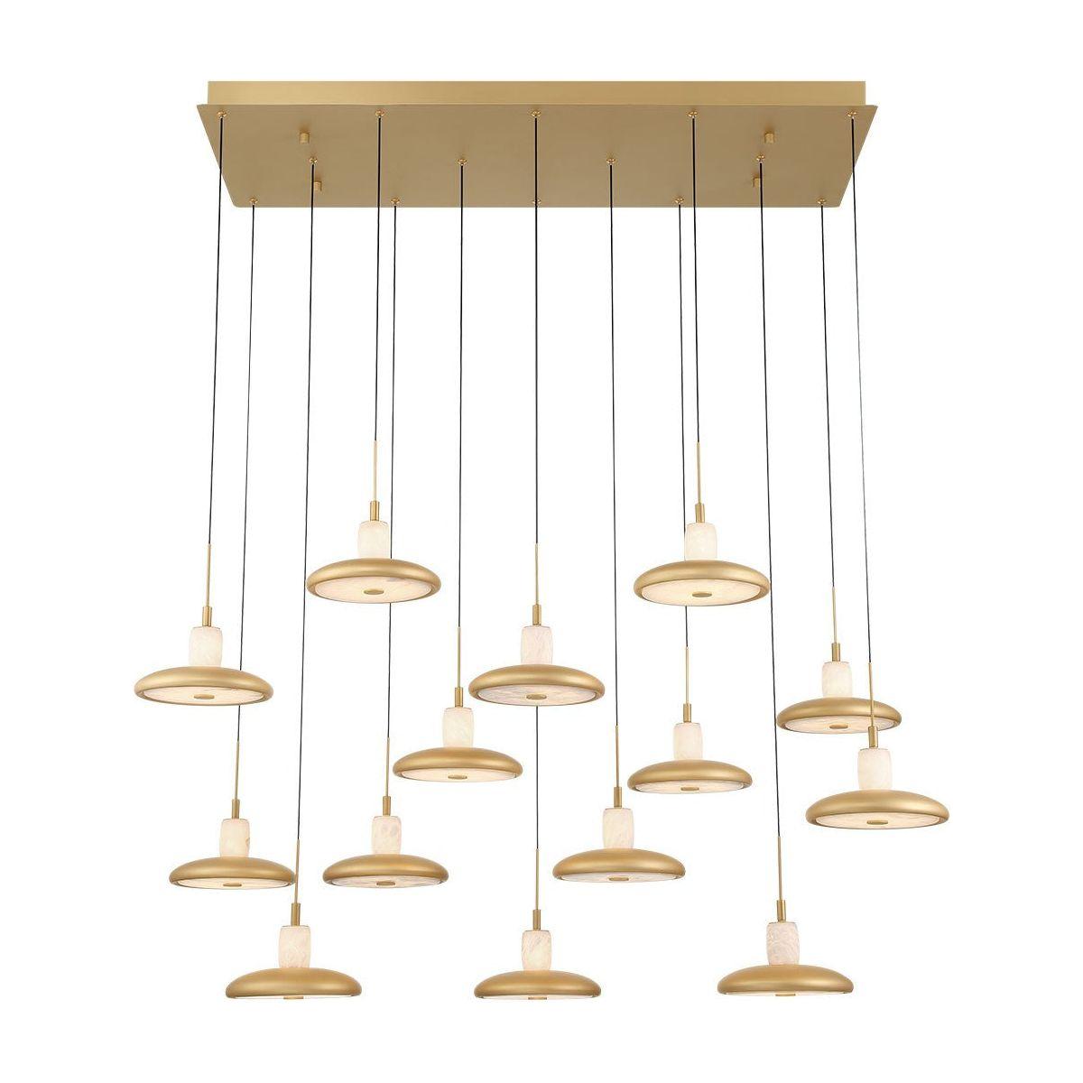 Lib & Co. Canada - 12259-030 - LED Chandelier - Mantova - Painted Antique Brass