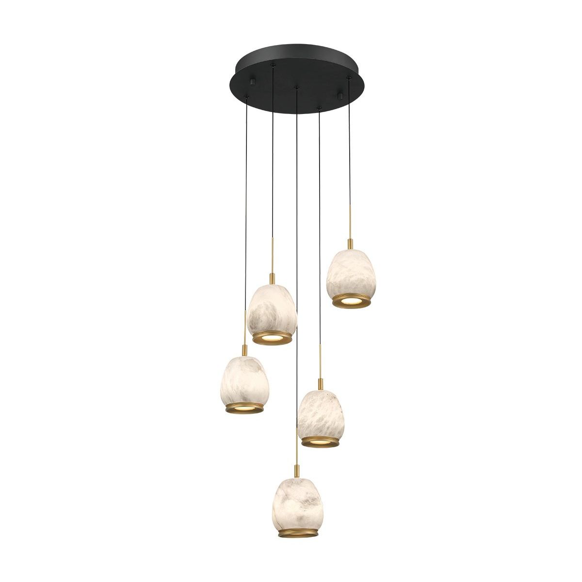 Lib & Co. Canada - 12263-02 - LED Chandelier - Lucidata - Matte Black