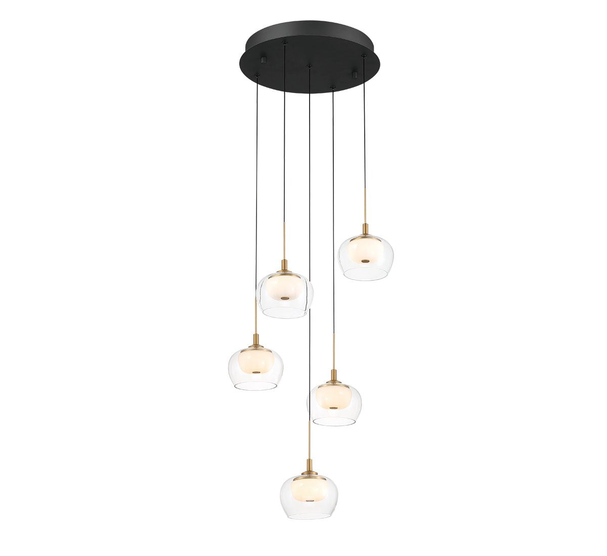 Lib & Co. Canada - 12266-02 - LED Chandelier - Manarola - Matte Black