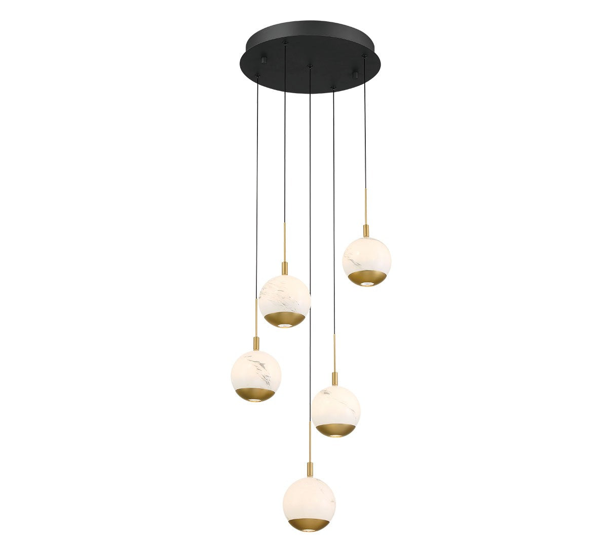 Lib & Co. Canada - 12267-02 - LED Chandelier - Baveno - Matte Black