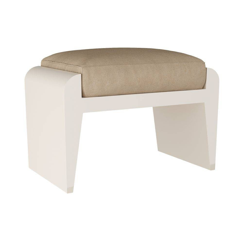 Arteriors - FOS02 - Pouf - Alanna - Cuir végan sable