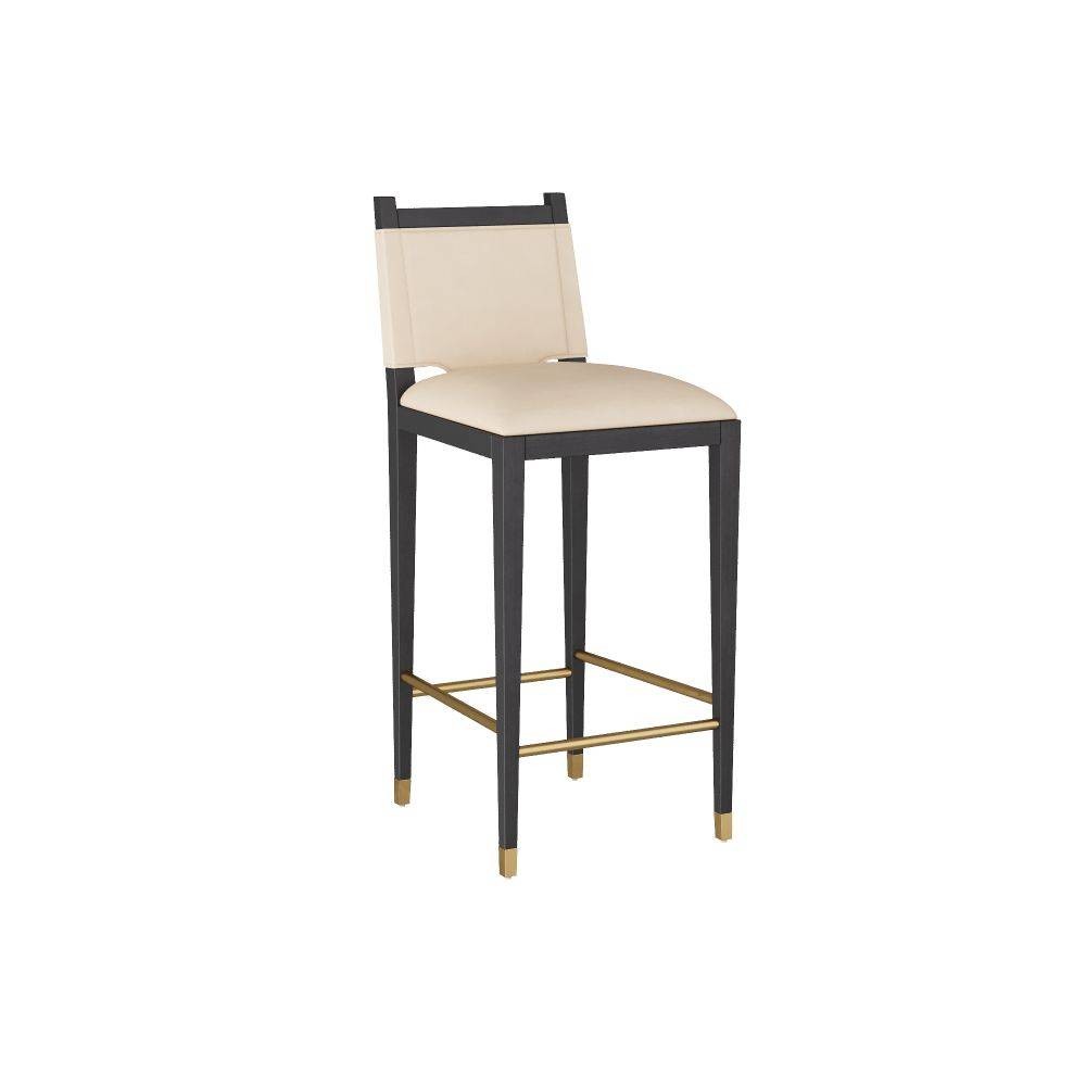 Arteriors - FSI07 - Bar Stool - Burdock - Ivory Leather