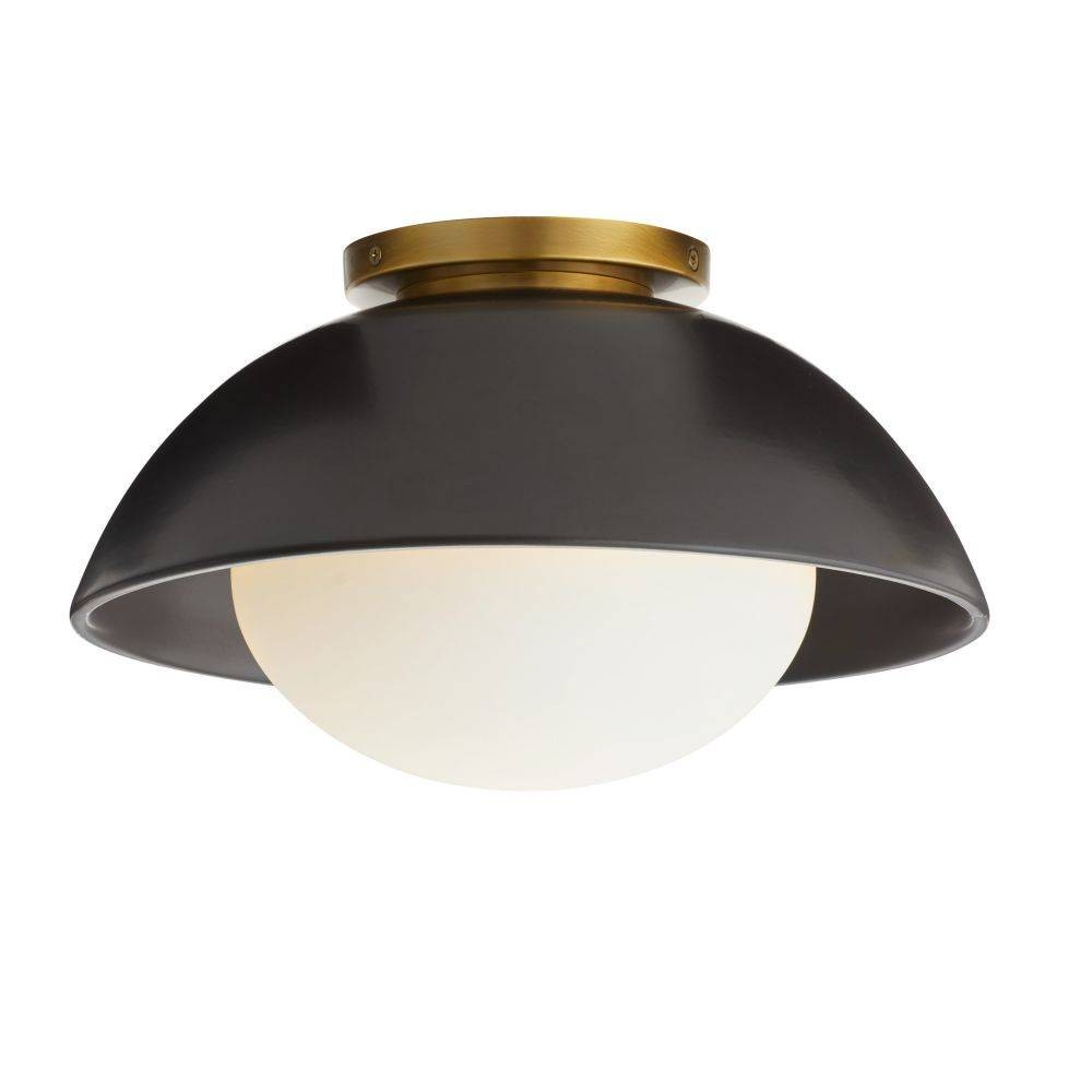 Arteriors - GADFC01 - Une lumière Plafonnier - Glaçure - Noir mat