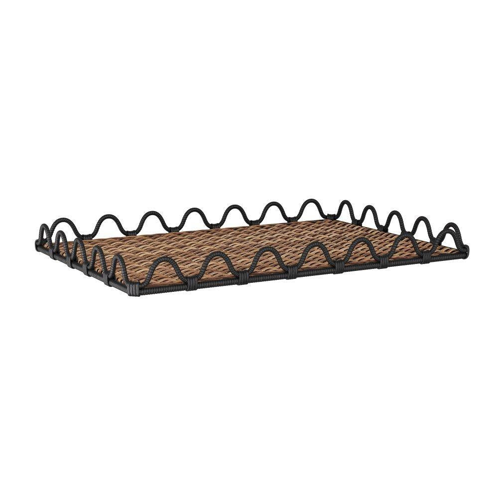 Arteriors - GKAYS01 - Tray - Mar - Natural & Black, Rattan