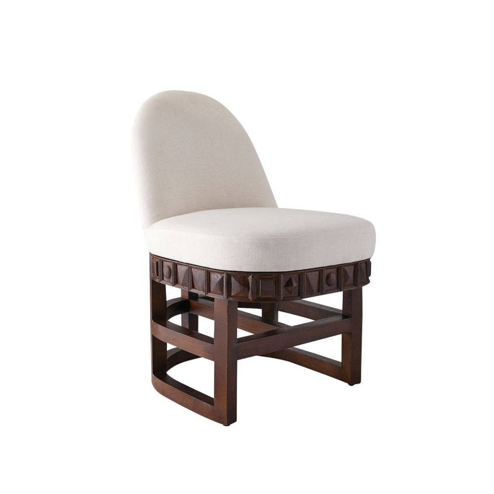 Arteriors - GKFRI01 - Chaise - Vargueno - Umber, Bois de manguier