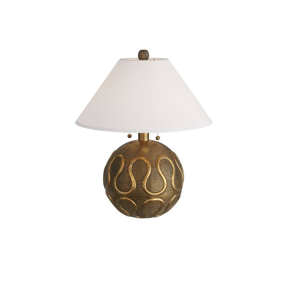 Artères antérieures - GKPTI01-671 - Lampe de table - Serpiente - Laiton vintage, aluminium moulé