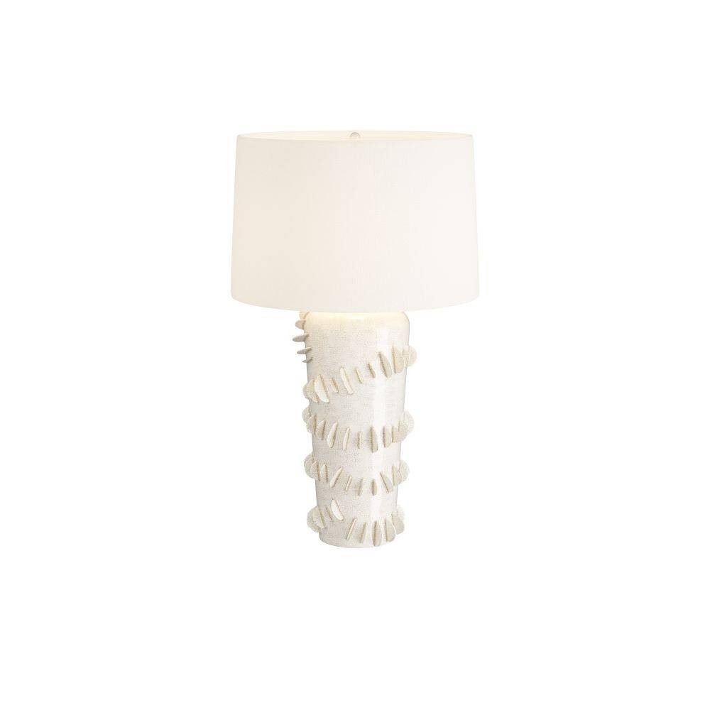 Artérielles - PTC11-SH021 - Lampe de table - Beatrix - Céramique Ivoire Craquant