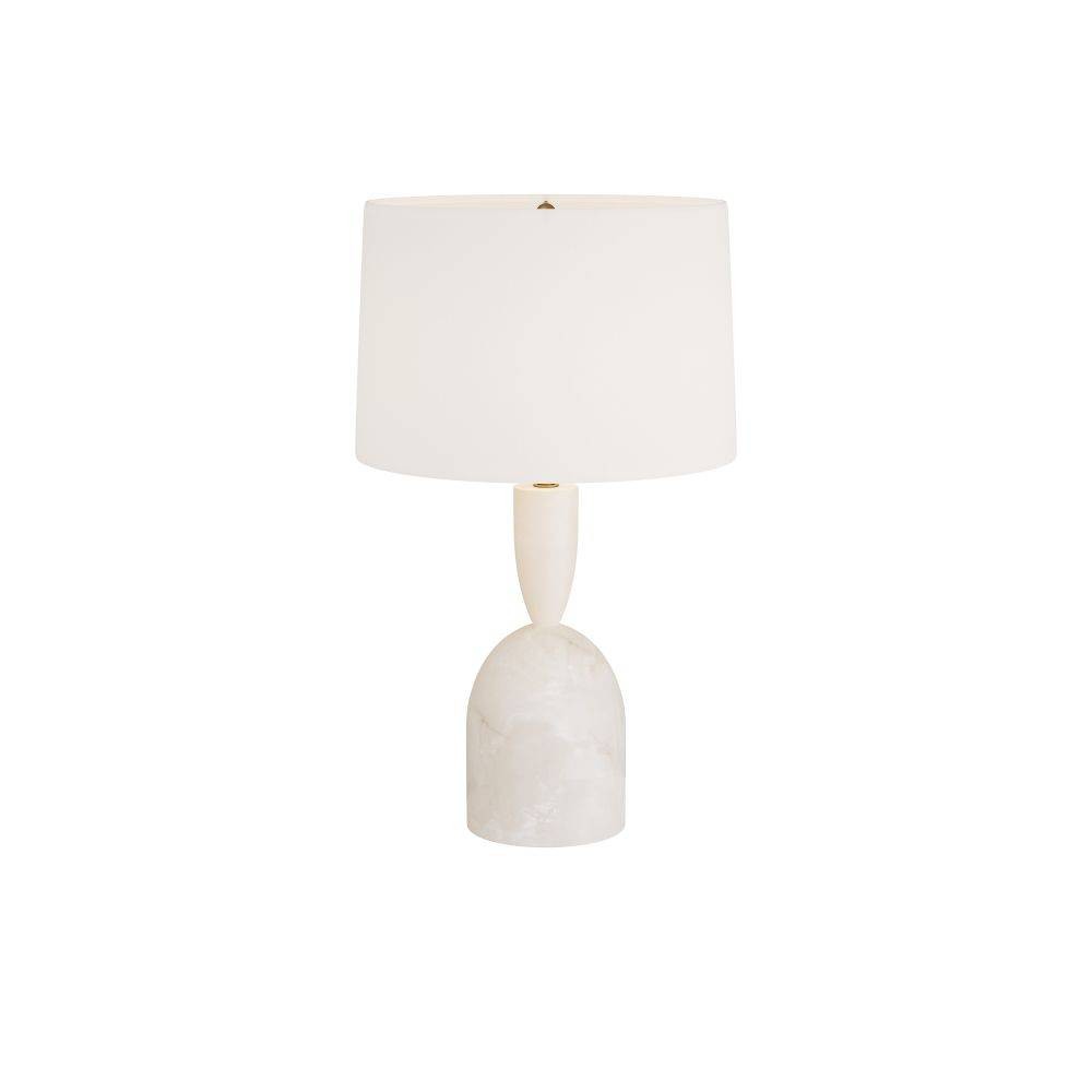 Artères antérieures - PTC24-252 - Lampe de table - Brighton - Blanc, Albâtre
