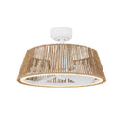 Kuzco Canada - CF41424-WH/BR-5CCT - 24"Ceiling Fan - Isla - White/Braided Rope