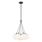Kuzco Canada - CH3117-BK/OP - LED Chandelier - Bolla - Black/Opal Glass