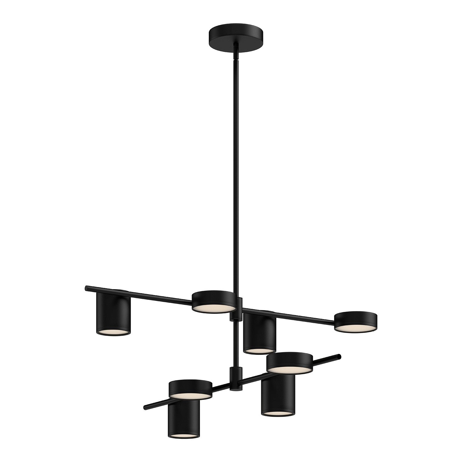 Kuzco Canada - CH96840-BK/BG-UNV - LED Chandelier - Jayden - Black/Brushed Gold
