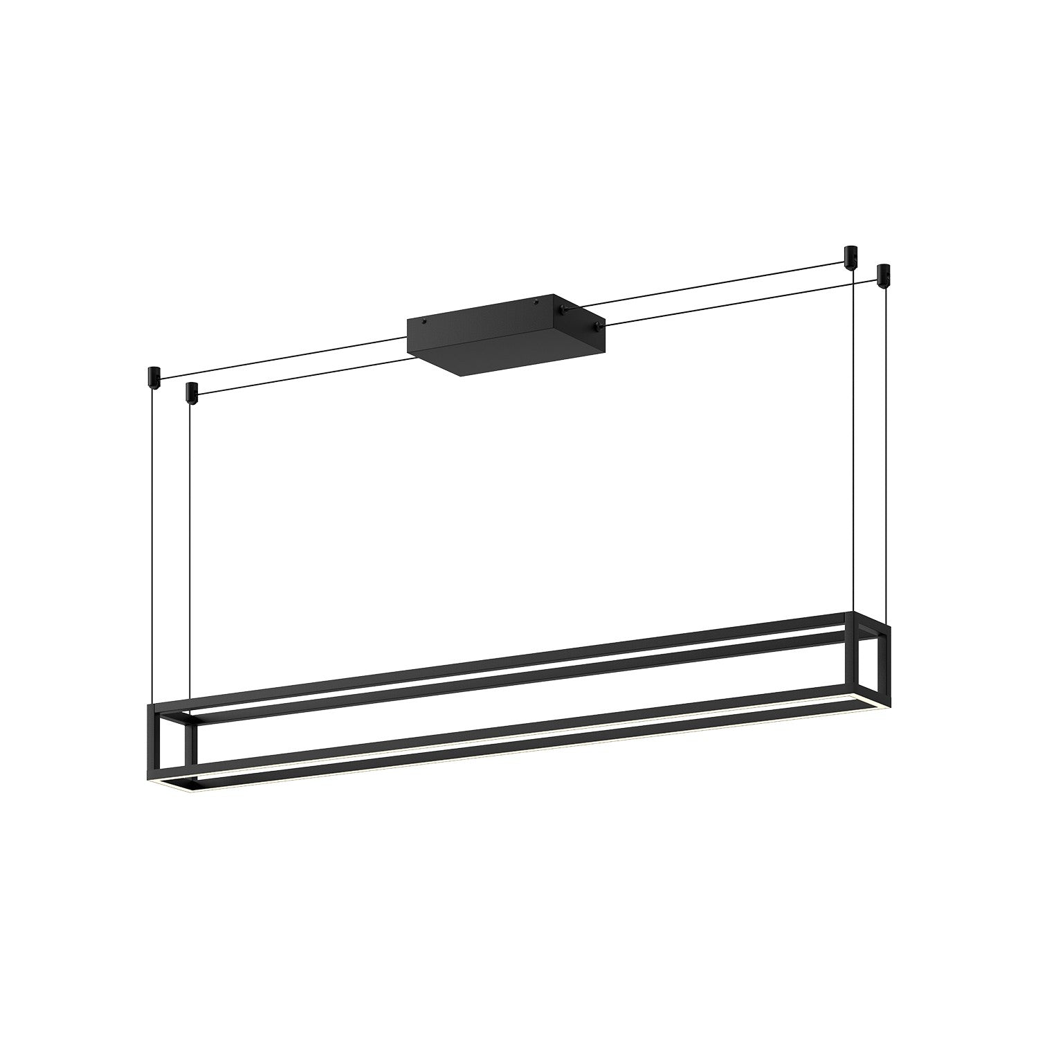 Kuzco Canada - LP45548-BK-UNV - LED Linear Pendant - Plaza - Black