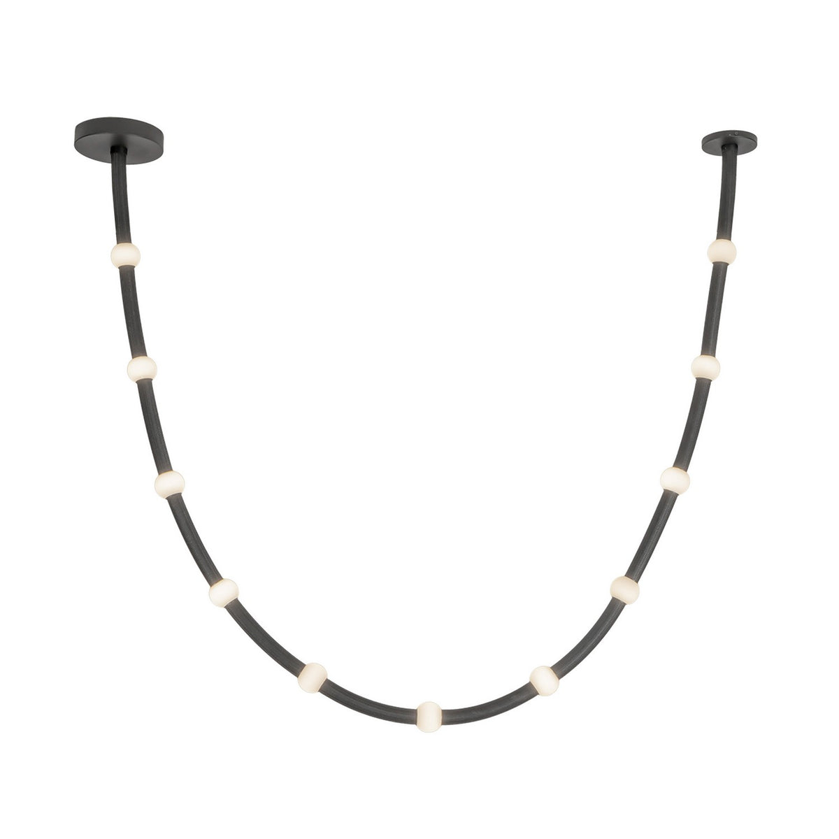 Kuzco Canada - PD39310-BK/OP-UNV-010 - LED Pendant - Corda - Black/Opal Glass