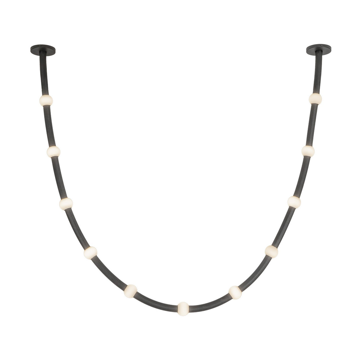 Kuzco Canada - PD39310-BK/OP-UNV-010-RT - LED Pendant - Corda - Black/Opal Glass