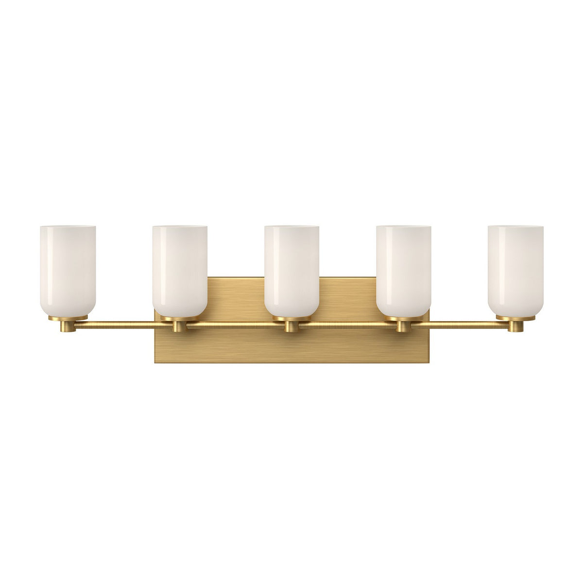 Kuzco Canada - VL57732-BG/GO - Five Light Vanity - Nola - Brushed Gold/Glossy Opal Glass