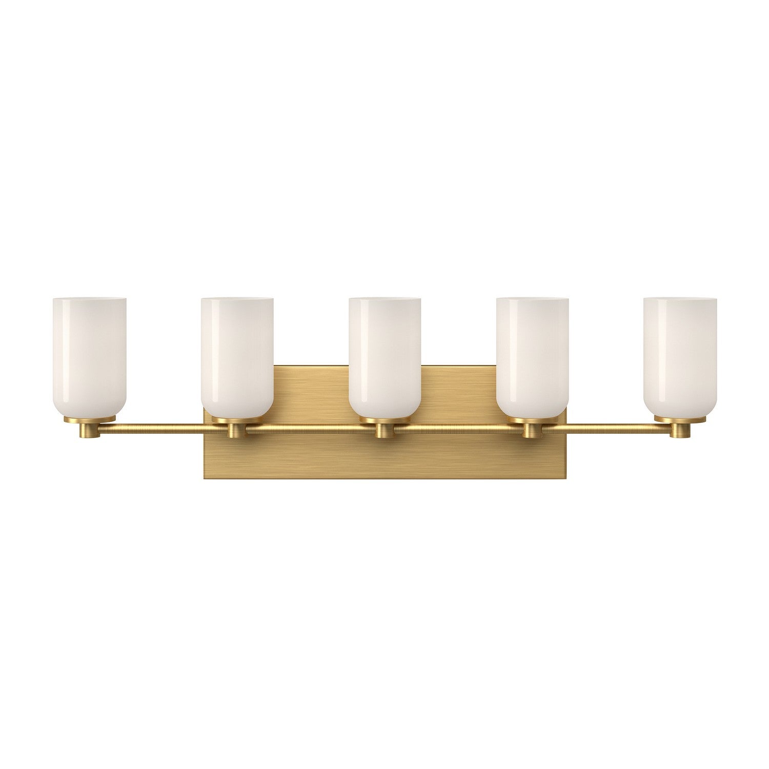 Kuzco Canada - VL57732-BG/GO - Five Light Vanity - Nola - Brushed Gold/Glossy Opal Glass
