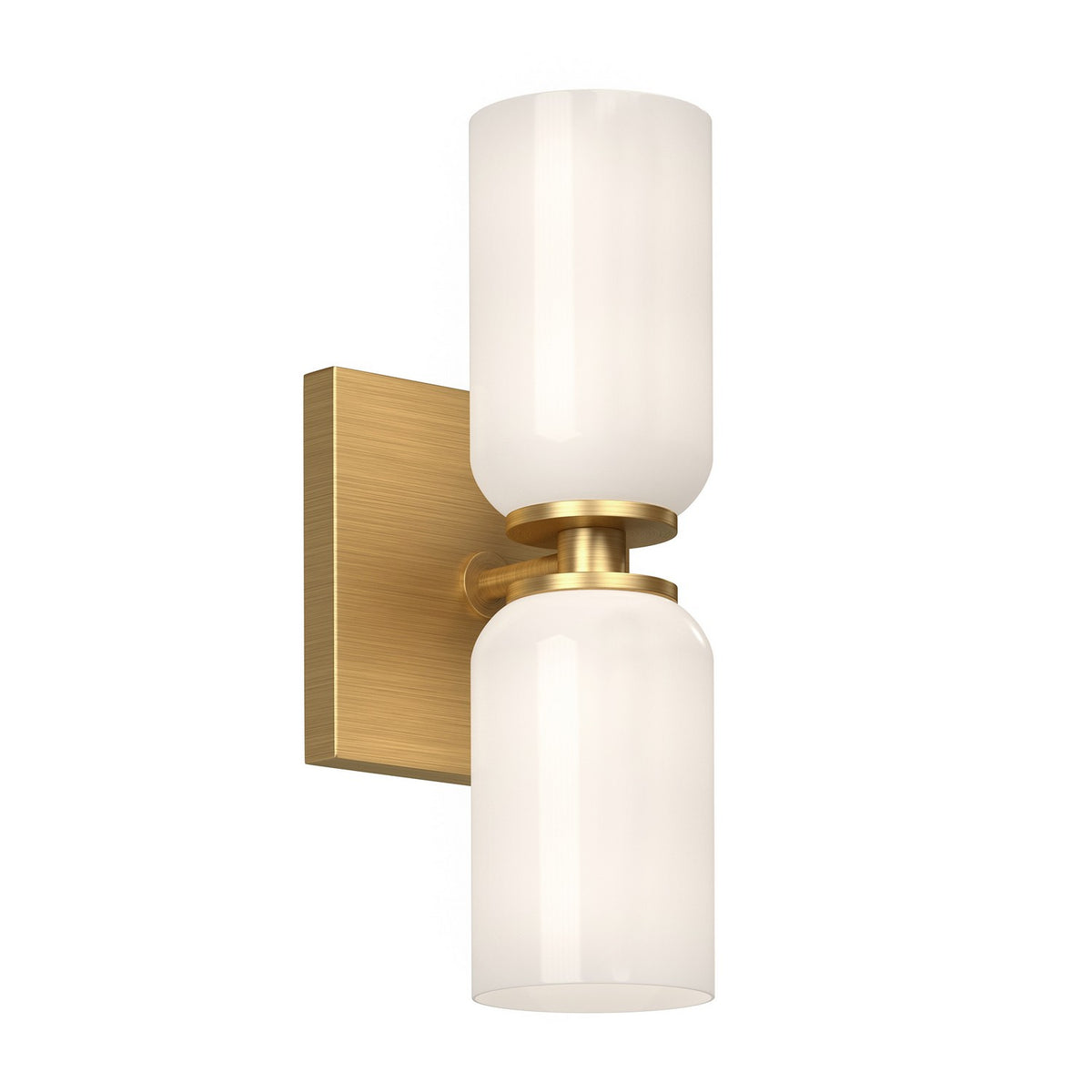 Kuzco Canada - WS57712-BG/GO - Two Light Wall Sconce - Nola - Brushed Gold/Glossy Opal Glass