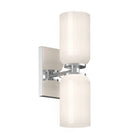Kuzco Canada - WS57712-CH/GO - Two Light Wall Sconce - Nola - Chrome/Glossy Opal Glass