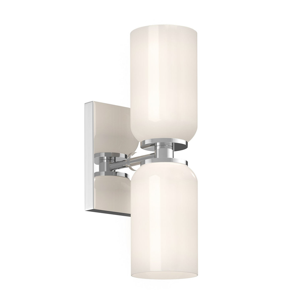 Kuzco Canada - WS57712-CH/GO - Two Light Wall Sconce - Nola - Chrome/Glossy Opal Glass