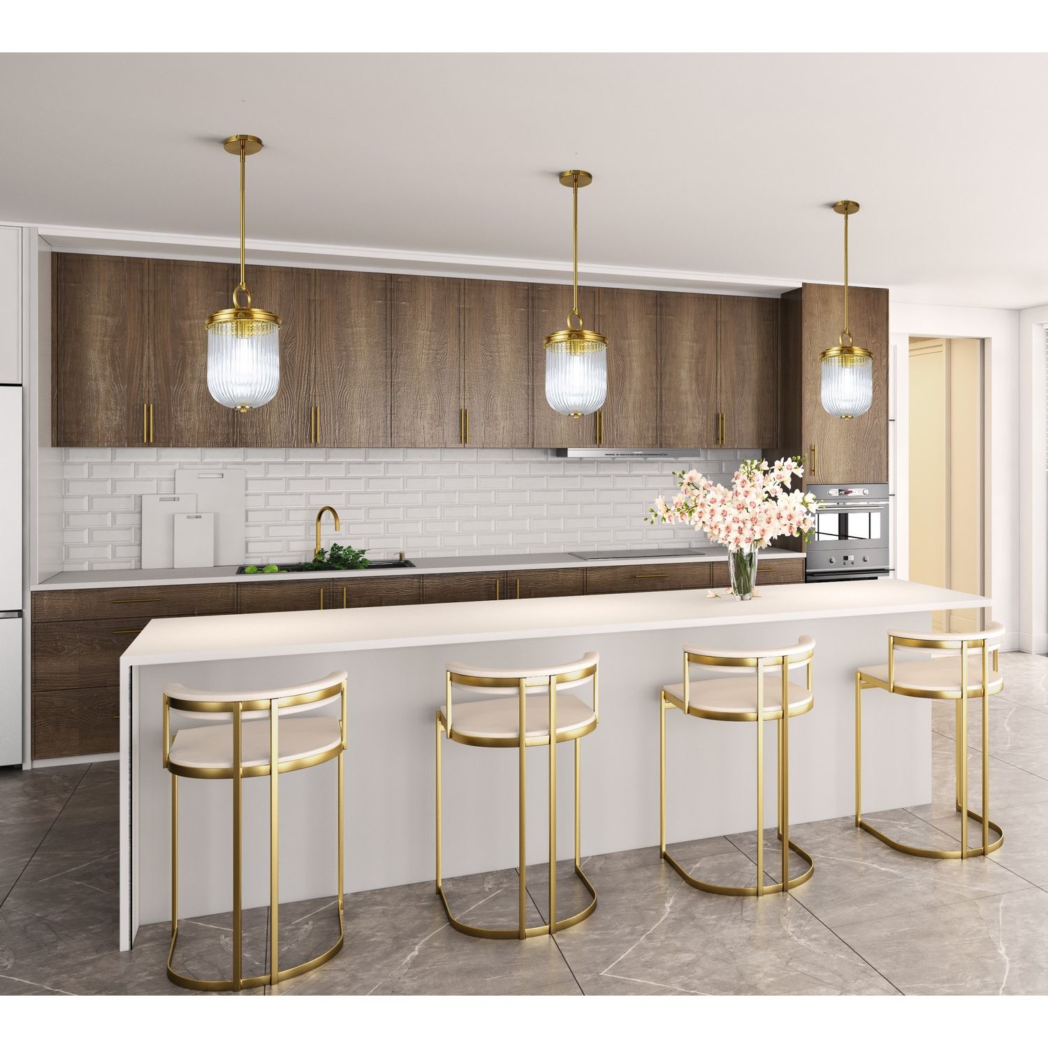 Artcraft Canada - AC12020BR - One Light Pendant - Myla - Vintage Brass