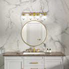 Artcraft Canada - AC12024BR - Applique murale quatre lumières - Myla - Laiton vieilli