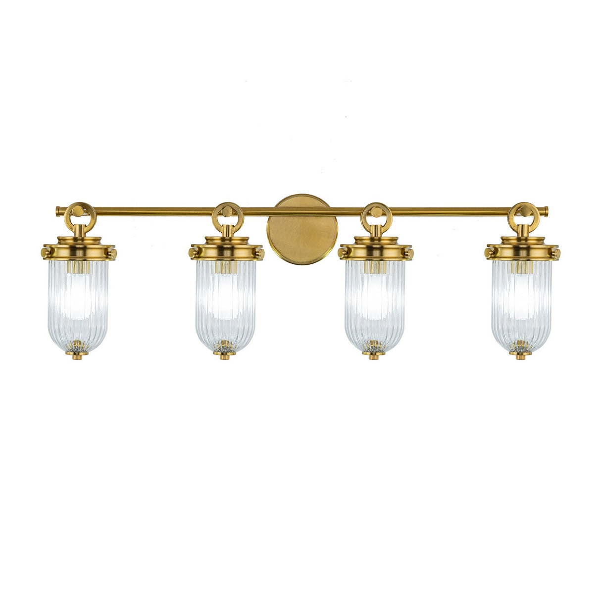 Artcraft Canada - AC12024BR - Four Light Bathroom Vanity - Myla - Vintage Brass