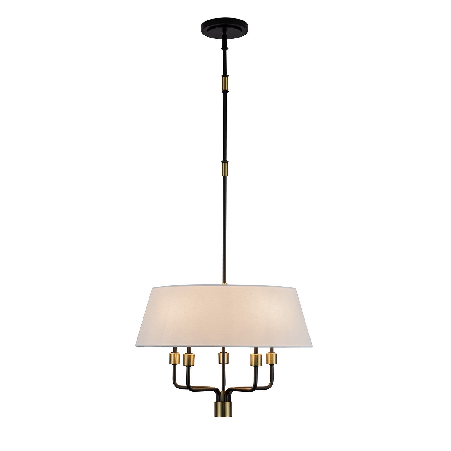 Artcraft Canada - AC12035BB - Five Light Pendant - Providence - Black, Brushed Brass