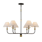Artcraft Canada - AC12036BB - Six Light Chandelier - Providence - Black, Brushed Brass