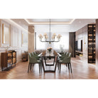 Artcraft Canada - AC12038BB - Eight Light Chandelier - Providence - Black, Brushed Brass