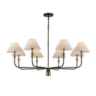 Artcraft Canada - AC12038BB - Eight Light Chandelier - Providence - Black, Brushed Brass