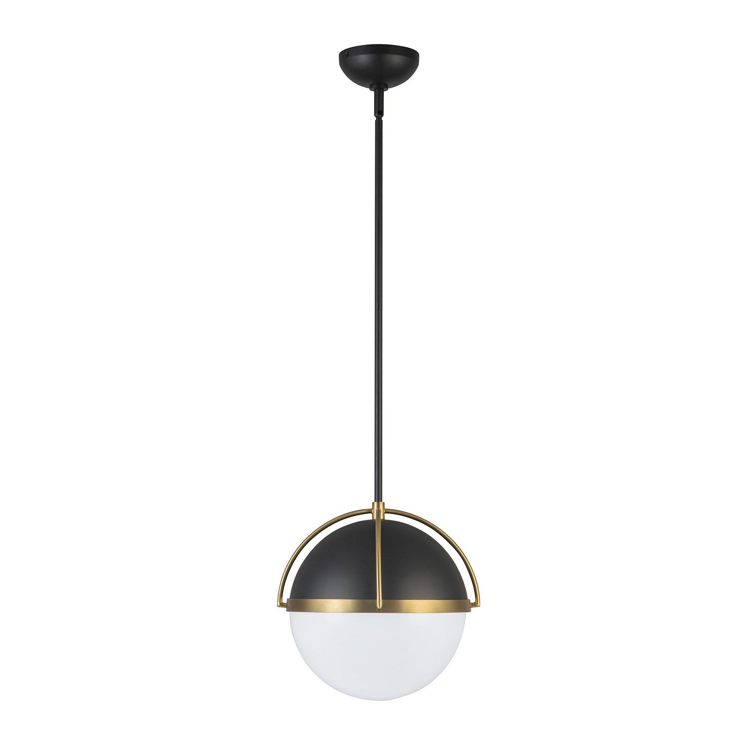 Artcraft Canada - AC12040BB - One Light Pendant - Dahlia - Black, Brushed Brass