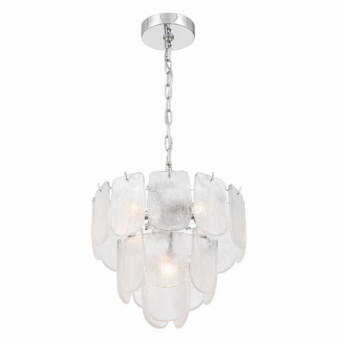 Artcraft Canada - AC12051CR - Cinq lumières Suspension - Bianca - Nickel poli, cristallin