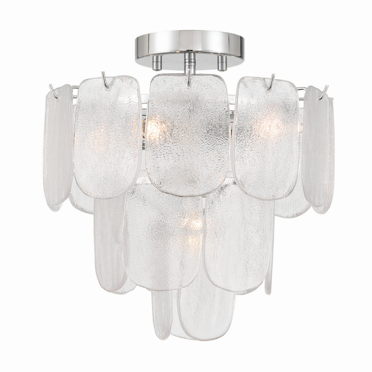 Artcraft Canada - AC12051CR - Cinq lumières Suspension - Bianca - Nickel poli, cristallin