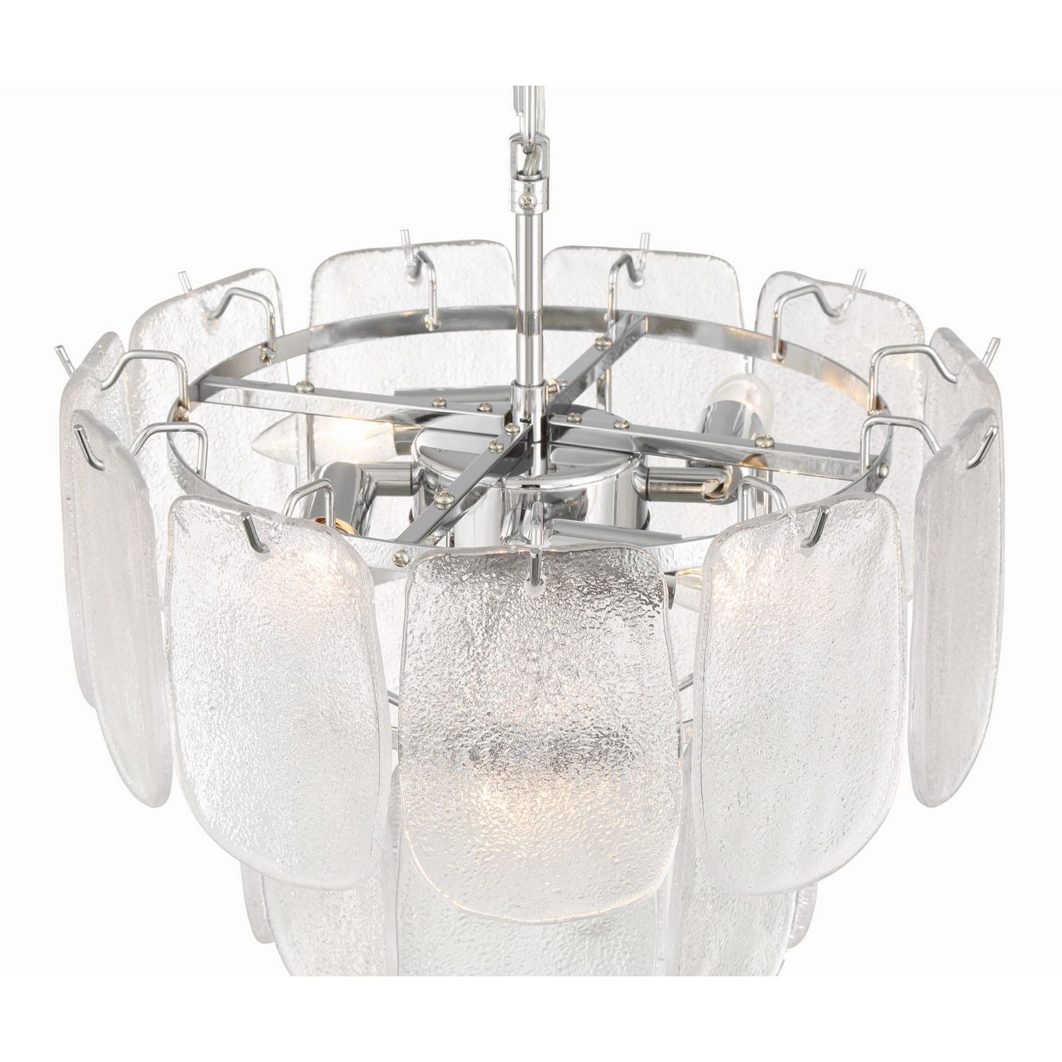 Artcraft Canada - AC12051CR - Five Light Pendant - Bianca - Polished Nickel, Crystalline