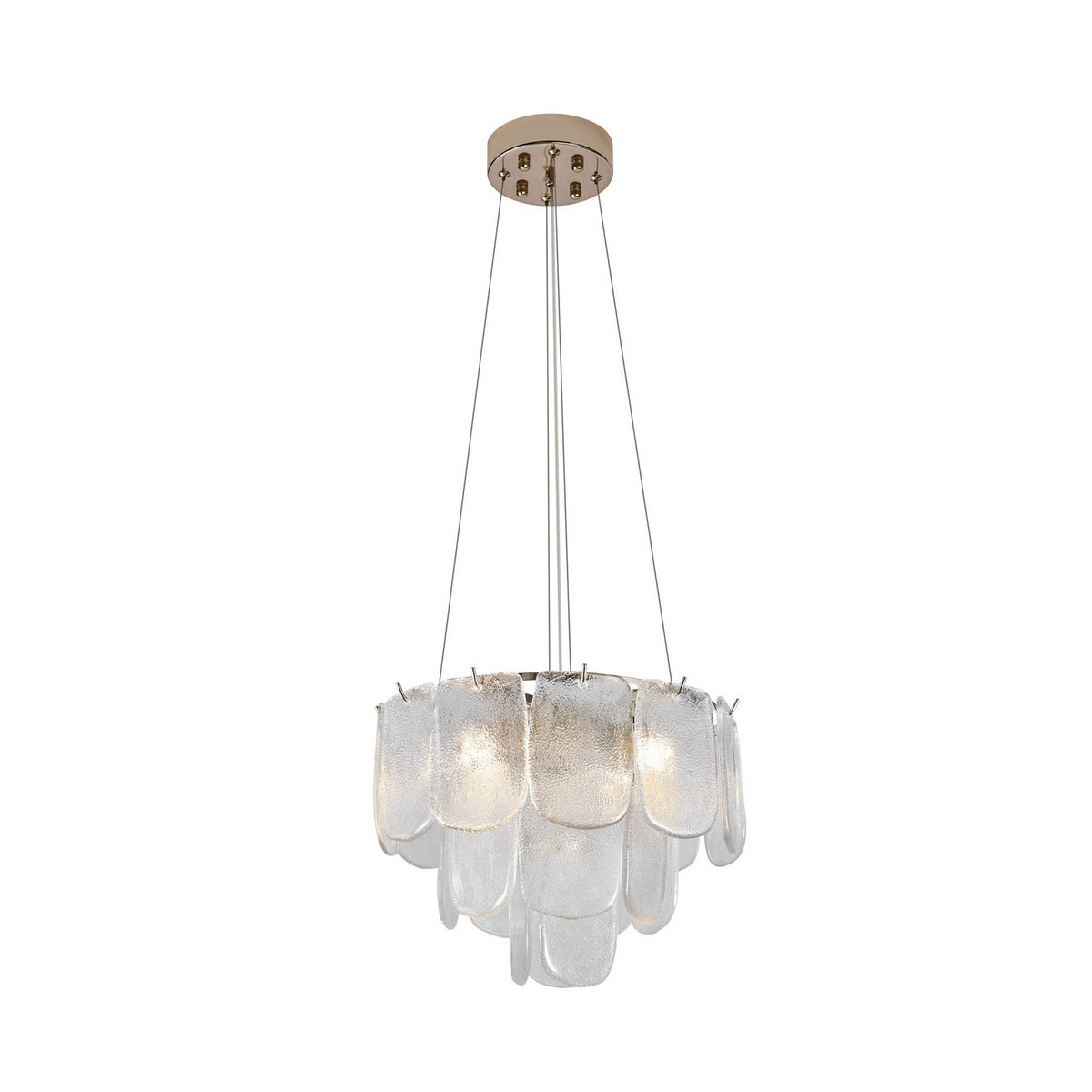 Artcraft Canada - AC12051CR - Cinq lumières Suspension - Bianca - Nickel poli, cristallin
