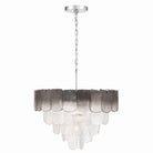 Artcraft Canada - AC12052CS - 12 Light Chandelier - Bianca - Polished Nickel, Crystalline Smoke