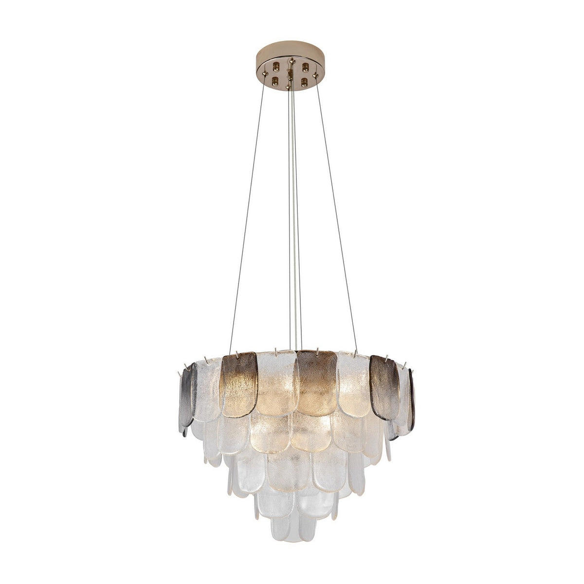 Artcraft Canada - AC12052CS - 12 Lumières Suspendu - Bianca - Nickel poli, fumée cristalline