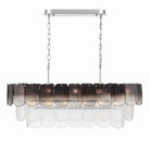 Artcraft Canada - AC12054CS - 12 Light Island Pendant - Bianca - Polished Nickel, Crystalline Smoke