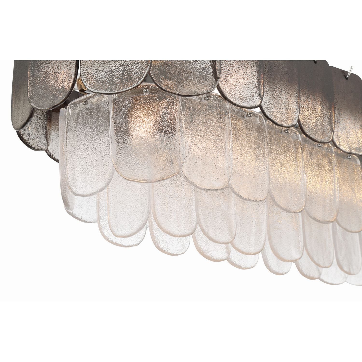 Artcraft Canada - AC12054CS - 12 Light Island Pendant - Bianca - Polished Nickel, Crystalline Smoke
