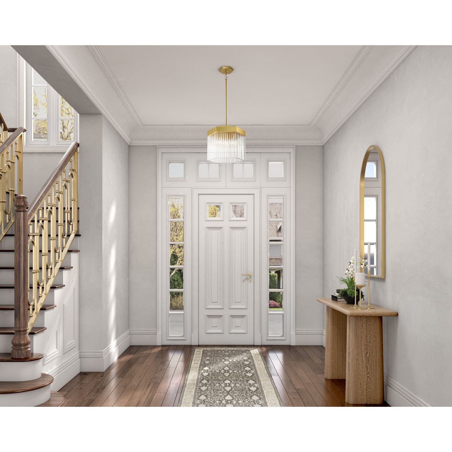 Artcraft Canada - AC12062BR - Three Light Pendant - Emma - Brushed Brass