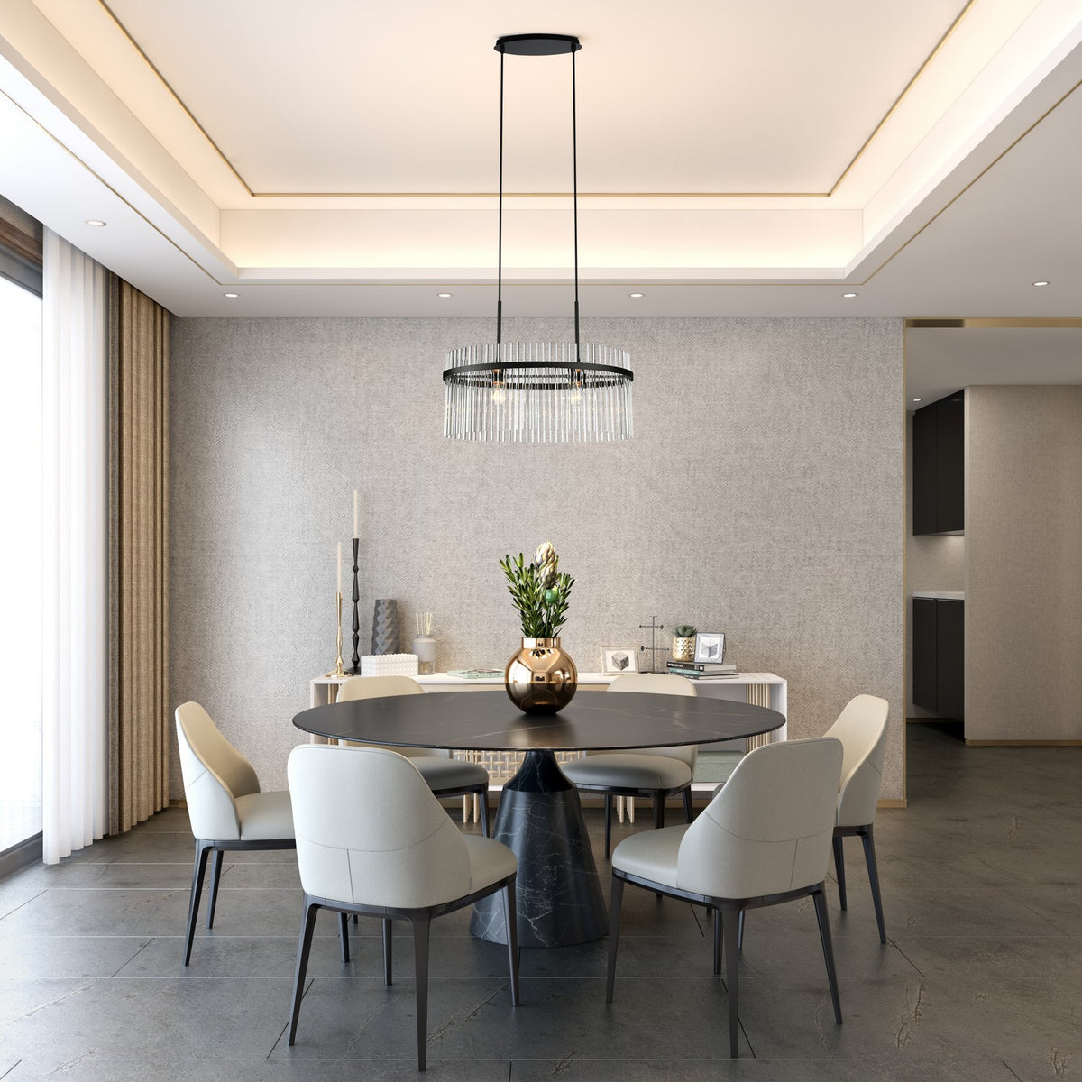 Artcraft Canada - AC12082BK - Two Light Chandelier - Ava - Black