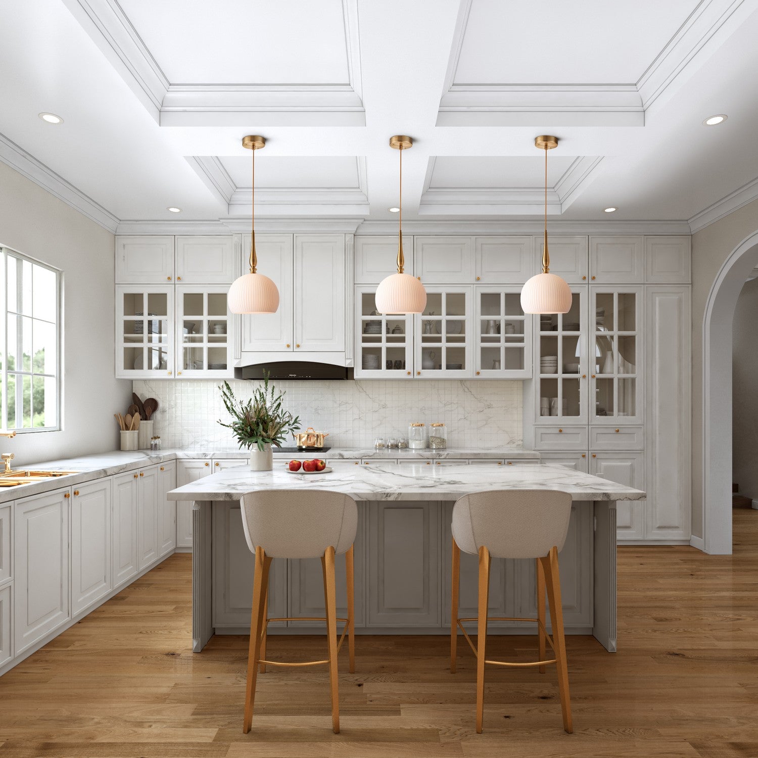 Artcraft Canada - AC12111BR - One Light Pendant - Kate - Brushed Brass
