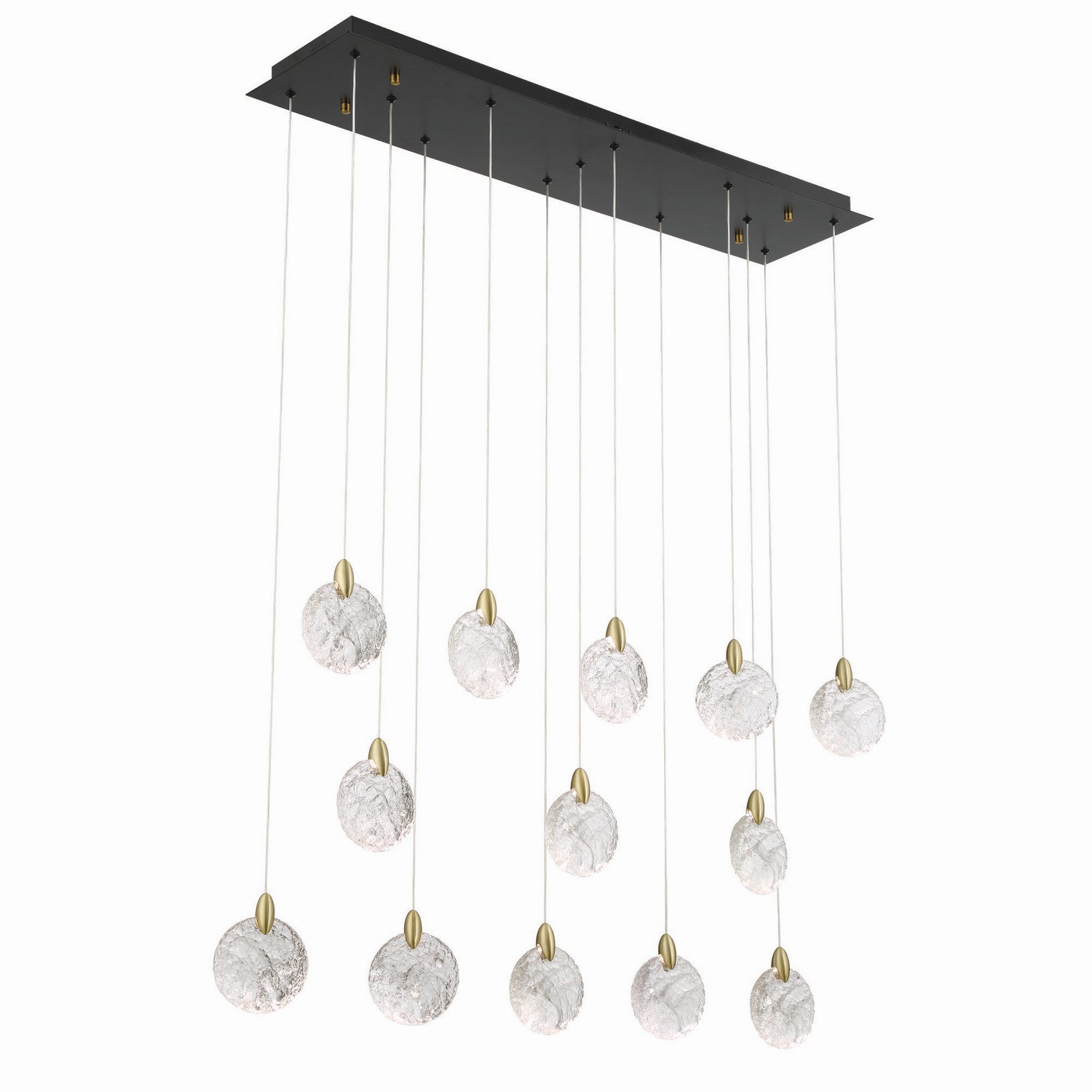 Artcraft Canada - AC12154BB - LED Island Pendant - Snowflake - Satin Brass