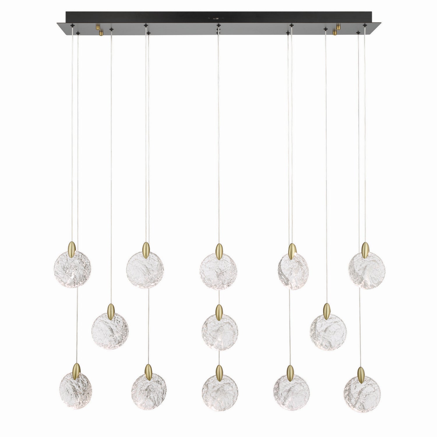 Artcraft Canada - AC12154BB - LED Island Pendant - Snowflake - Satin Brass