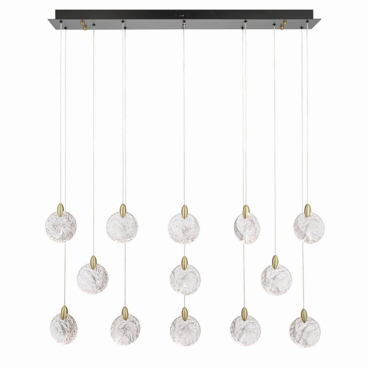 Artcraft Canada - AC12154BB - Îlot LED Suspension - Flocon de neige - Laiton satiné