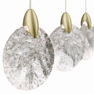 Artcraft Canada - AC12154BB - Îlot LED Suspension - Flocon de neige - Laiton satiné
