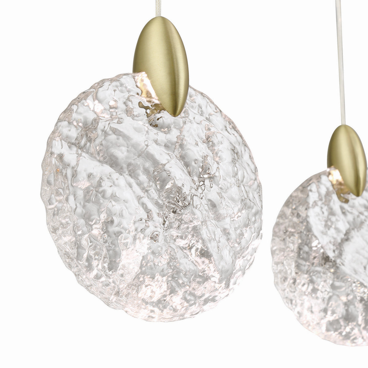 Artcraft Canada - AC12154BB - Îlot LED Suspension - Flocon de neige - Laiton satiné