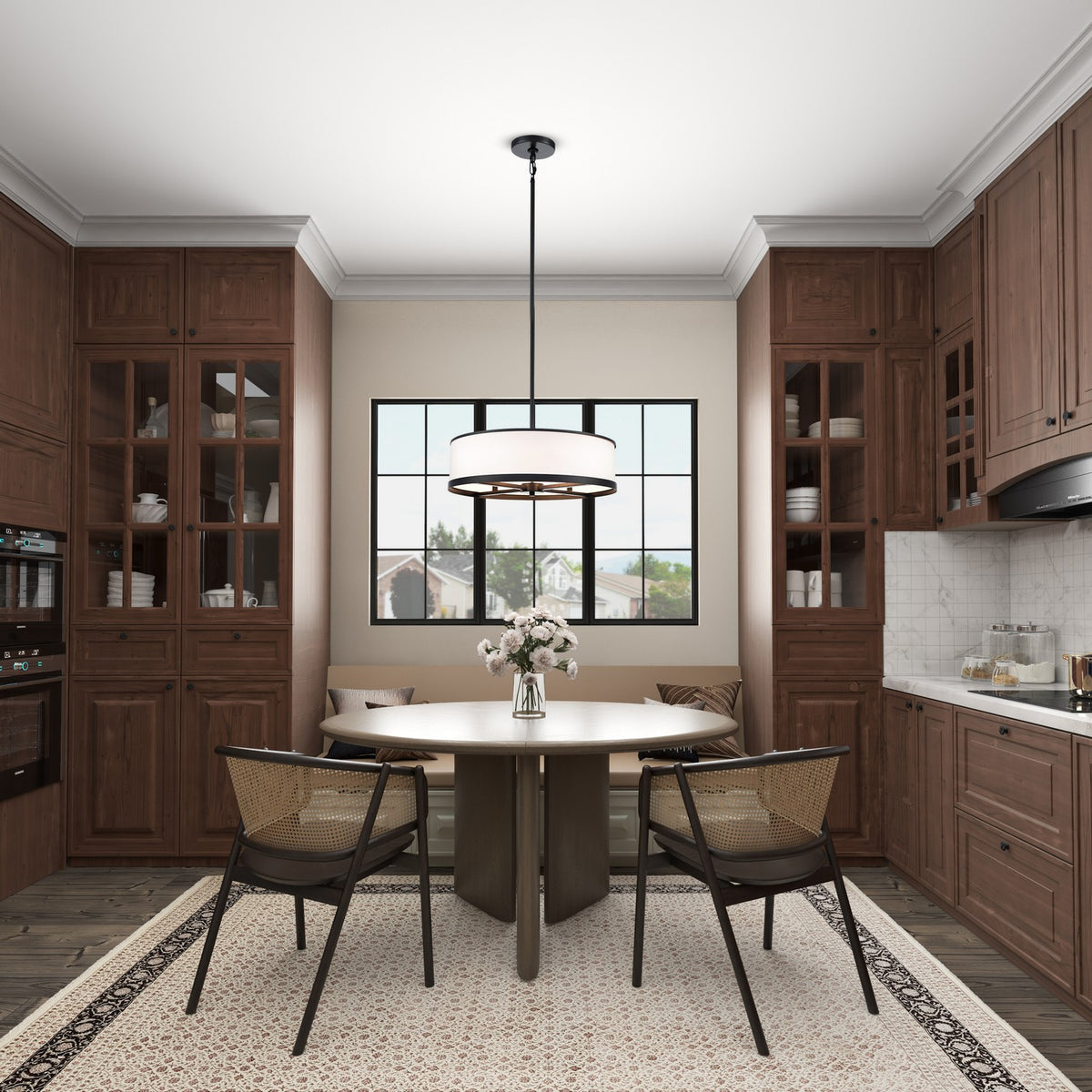 Artcraft Canada - AC12163BK - Quatre lumières Suspendu - Rue principale - Noir