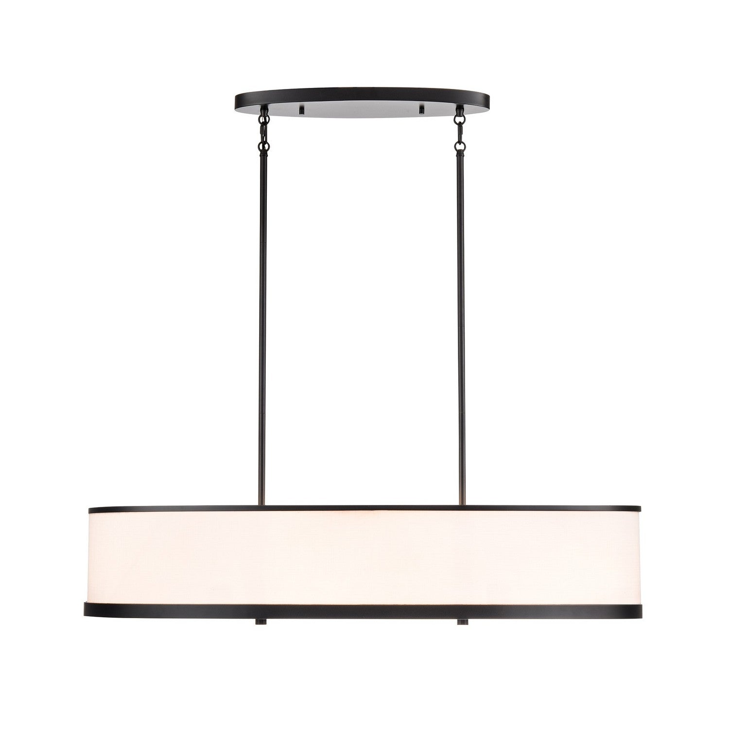 Artcraft Canada - AC12164BK - Eight Light Island Pendant - High Street - Black