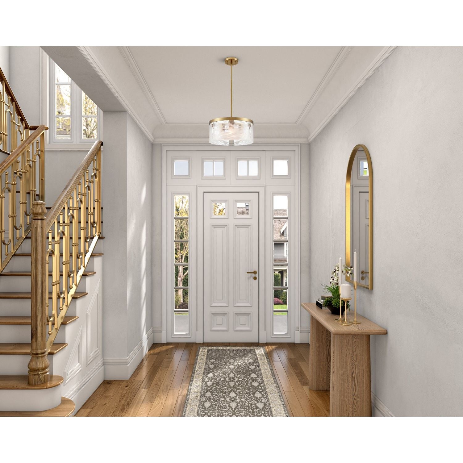 Artcraft Canada - AC12171BR - Three Light Pendant - Skye - Brass